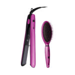 LABOR MYGIFT KIT PIASTRA PER CAPELLI E SPAZZOLA FUCSIA ROMANTINO B224